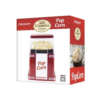 Popcorn Popper Beper 90.590Y Red White 1200W 3min