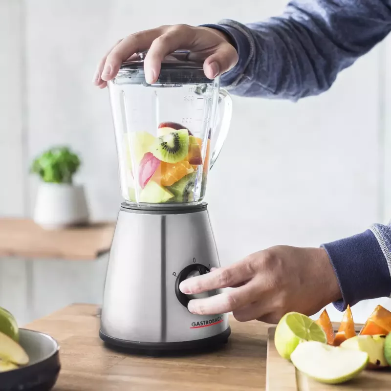 Tabletop blender Gastroback Design Mini Black Silver