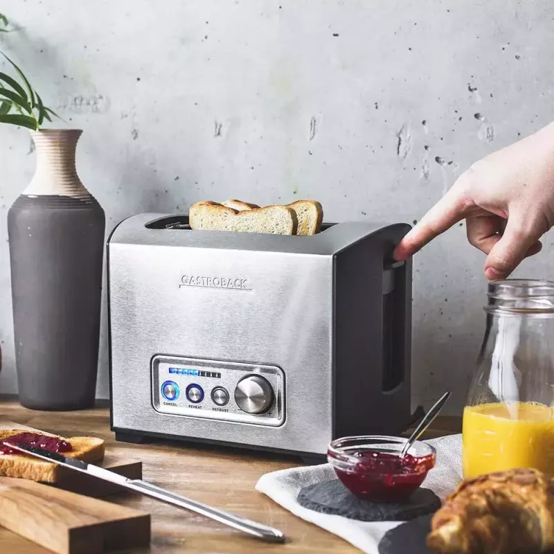 Toaster Gastroback Design Pro 2S 2 slice 950 W Black Stainless steel