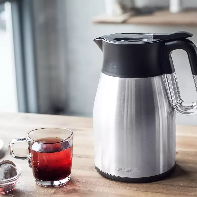Electric kettle Gastroback 1.7 L 2200 W Black Stainless steel