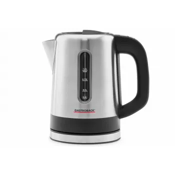Electric kettle Gastroback 1 L 2200 W Black Stainless steel