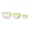 Salad bowl Oursson BS2981RC/GA Round Ceramic Multicolour 3 pcs