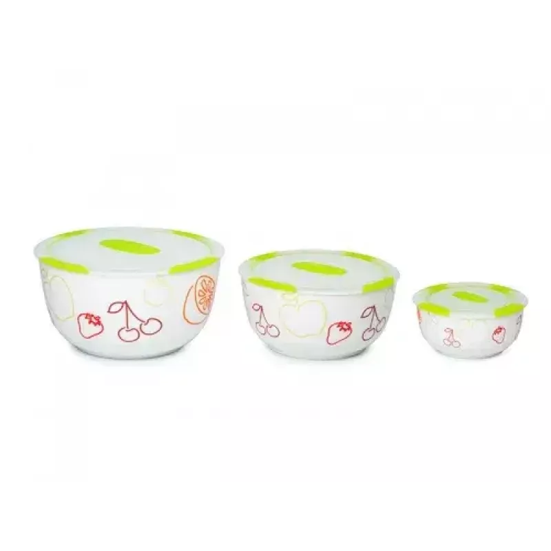 Salad bowl Oursson BS2981RC/GA Round Ceramic Multicolour 3 pcs