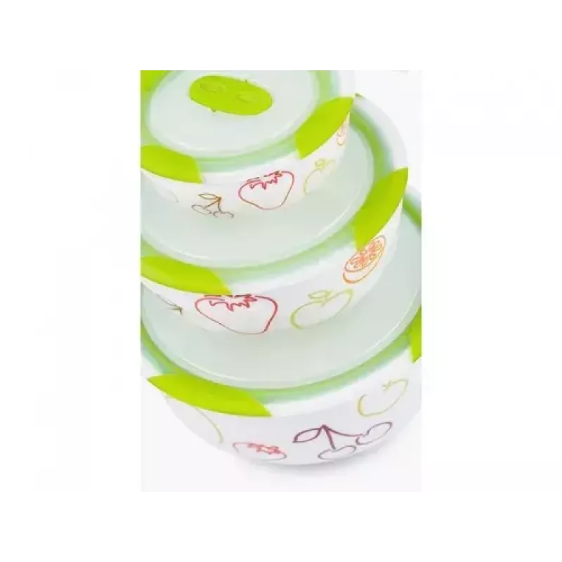Salad bowl Oursson BS2981RC/GA Round Ceramic Multicolour 3 pcs