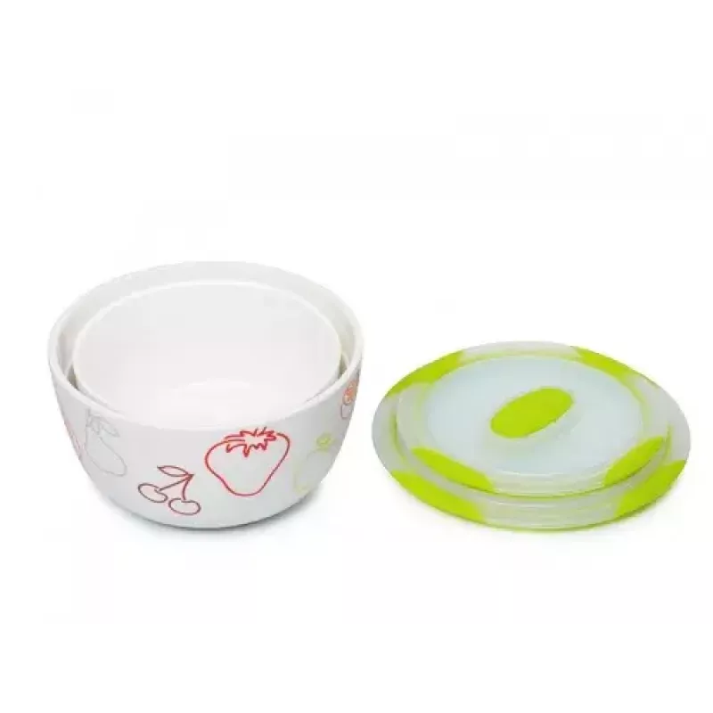 Salad bowl OURSSON BS4781RC/GA Round Ceramic Multicolour 2 pcs