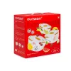 Bowl set OURSSON BS2981RC/OR 1.7 L Round Ceramic Orange White 3 pc