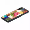 Smartphone case iKins for iPhone XS/S — Cherry Blossom White design, protective hard shell fit