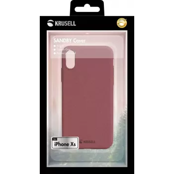 Wallet case Krusell Sandby iPhone X/XS Burgundy