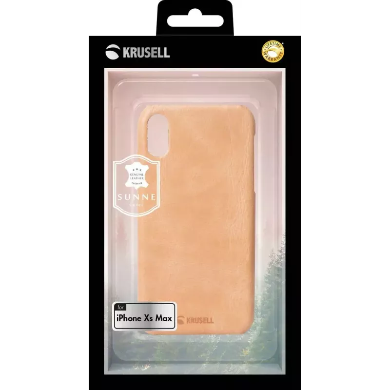 Cover Krusell Sunne iPhone XS Max 16.5 cm Beige