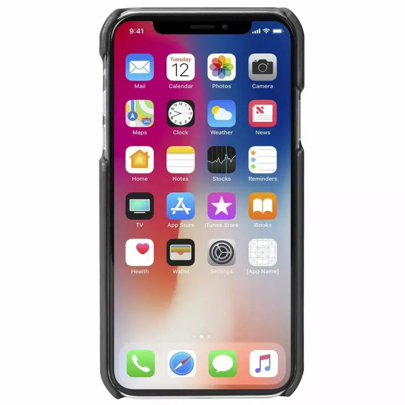 Protective phone case Krusell Sunne for Apple iPhone XS Max — vintage black