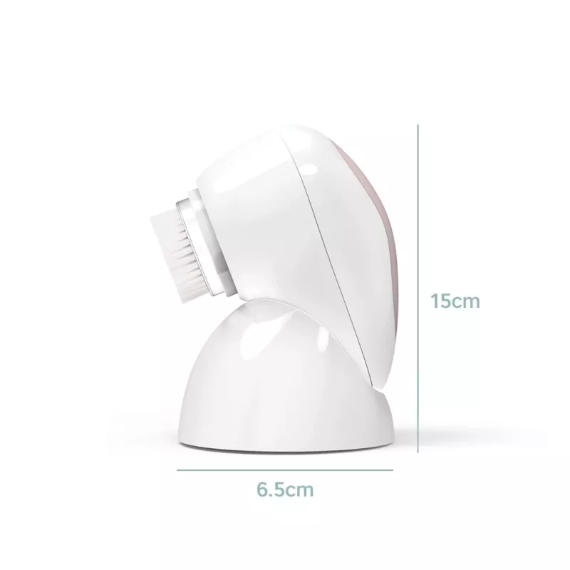 HoMedics FAC-600-EU facial cleansing brush Pulsation Rose gold, White Battery