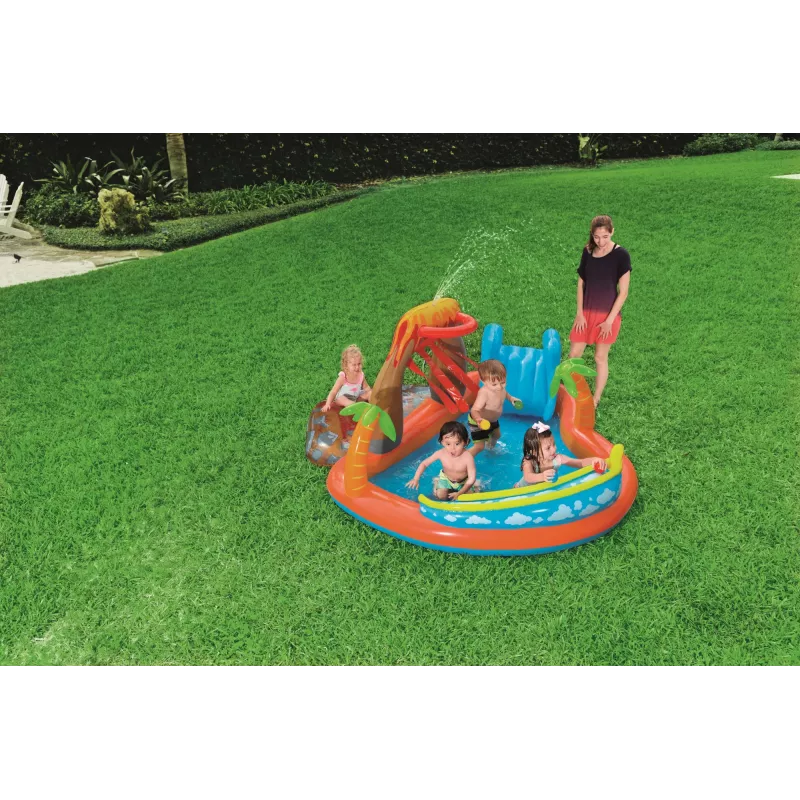 Inflatable play center Bestway 53069 — children’s inflatable play area with pool section