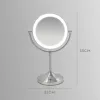 HoMedics MIR-8150-EU makeup mirror Freestanding Round Stainless steel