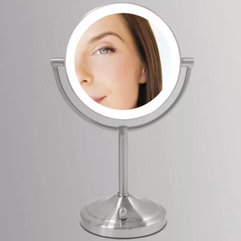 HoMedics MIR-8150-EU makeup mirror Freestanding Round Stainless steel