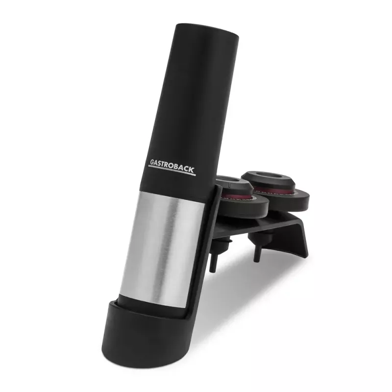 Decanter Stopper Gastroback Aroma 47102 Black Stainless Steel