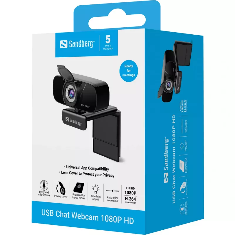 Webcam Sandberg USB Chat Webcam 1080P HD