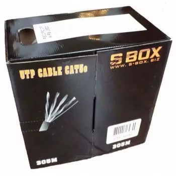 Network Cable SBOX UTP-305 CAT5E RJ45 305M Blue