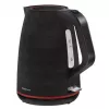 Electric kettle MANTA KTL9230B 1.7L 2200W Black, plastic body, Strix controller, water level indicator