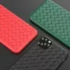 Phone soft case Devia for iPhone 11 Pro — woven pattern, red
