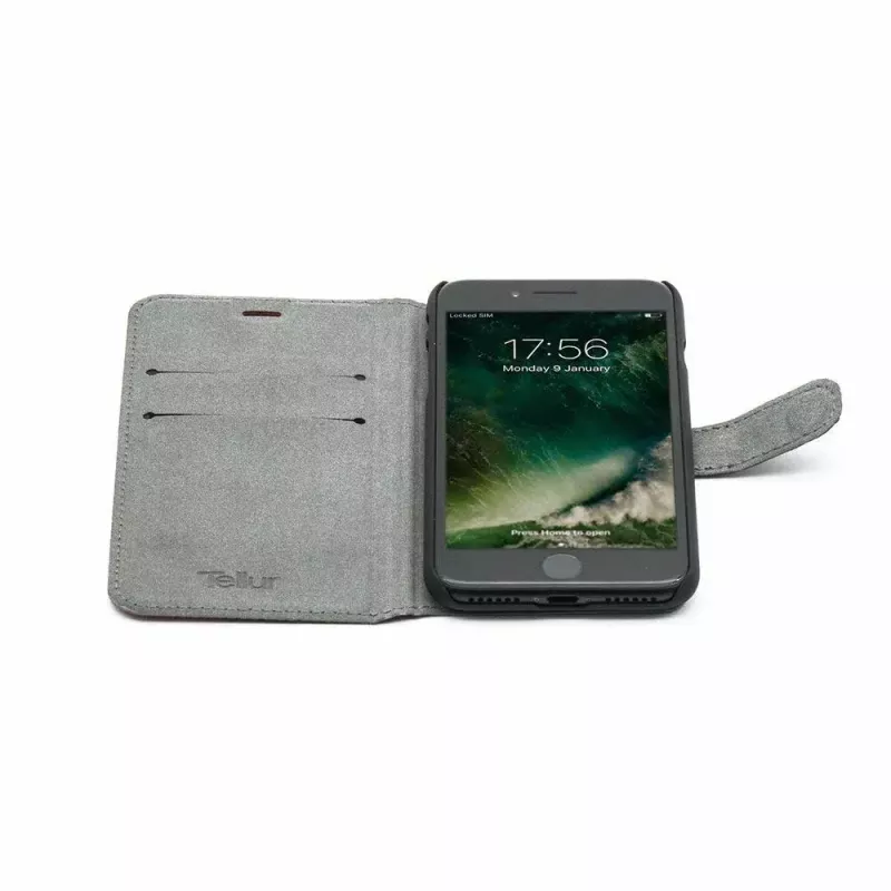 Folio Case Tellur TLL184031 for iPhone 7 Black Red