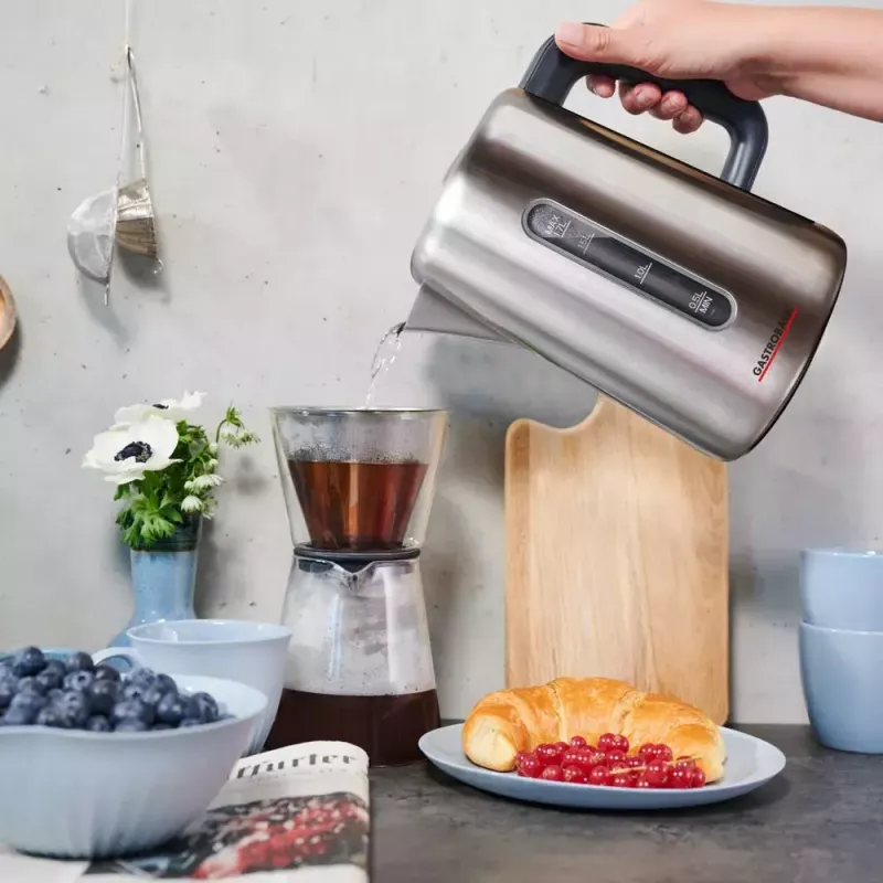 Electric kettle Gastroback 1.7 L 3000 W Black Stainless steel