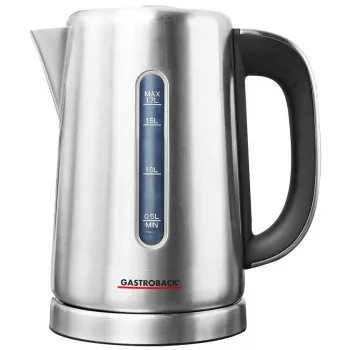Electric kettle Gastroback 1.7 L 3000 W Black Stainless steel