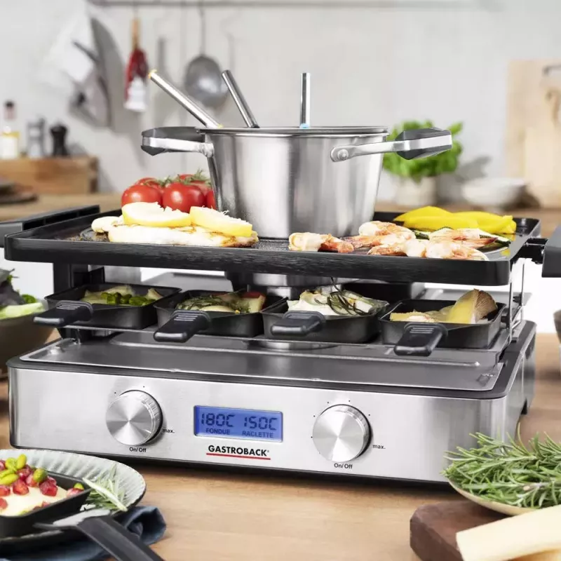 Raclette-Fondue Set Gastroback Design Raclette-Fondue Advanced Plus 2200W