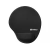 Sandberg Gel Mousepad with Wrist Rest, Black, Monochromatic, Gel, Wrist rest
