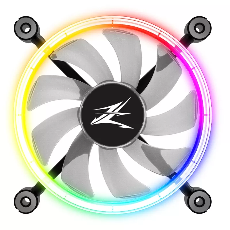 Zalman ZM-LF120 computer cooling system Computer case Fan 12 cm Black, White