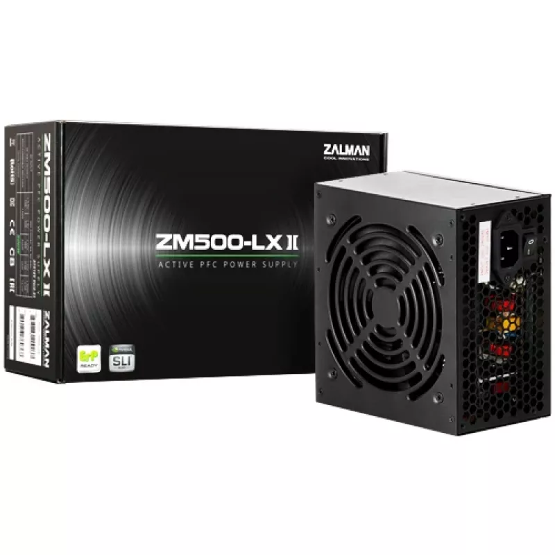 Zalman ZM500-LXII power supply unit 500 W 20+4 pin ATX ATX Black