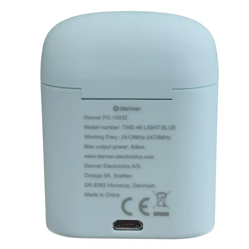 Headphones Denver TWE-46LIGHTBLUE