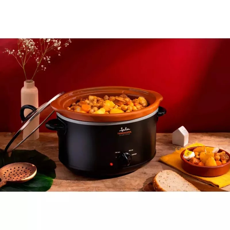 Slow Cooker JATA JEOL2135 3.5L 180W Black Terracotta