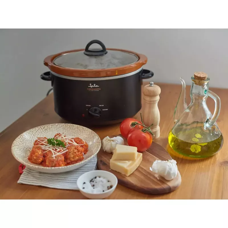 Slow Cooker JATA JEOL2135 3.5L 180W Black Terracotta