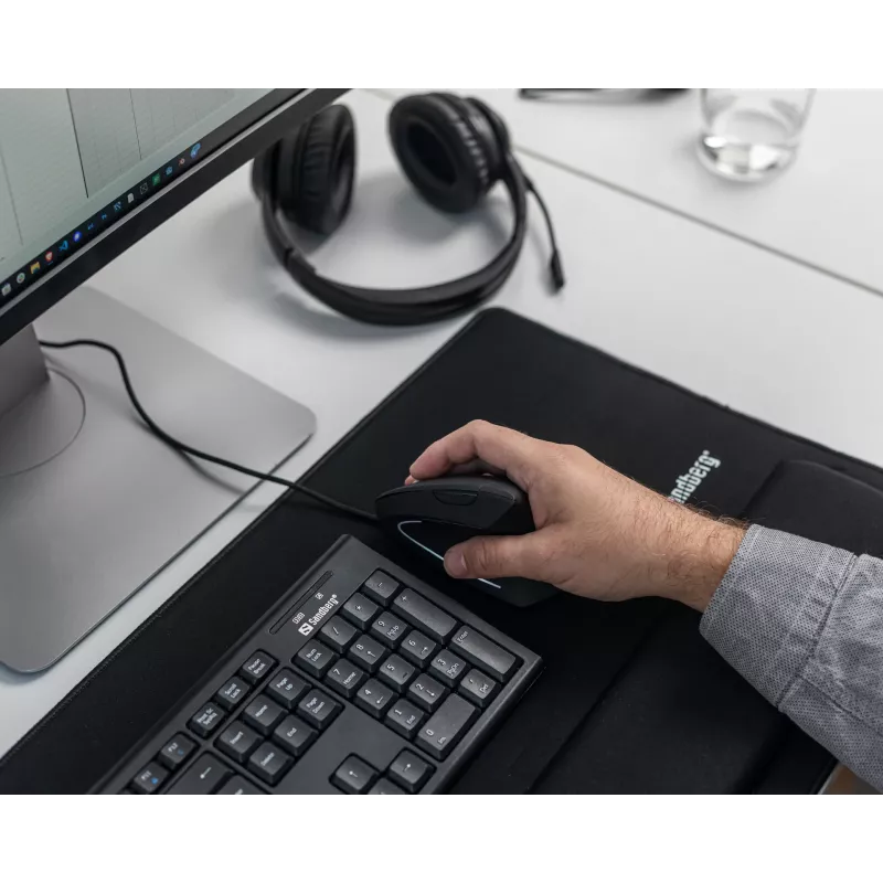 Wired Mouse Sandberg Wired Vertical Mouse USB Type-A