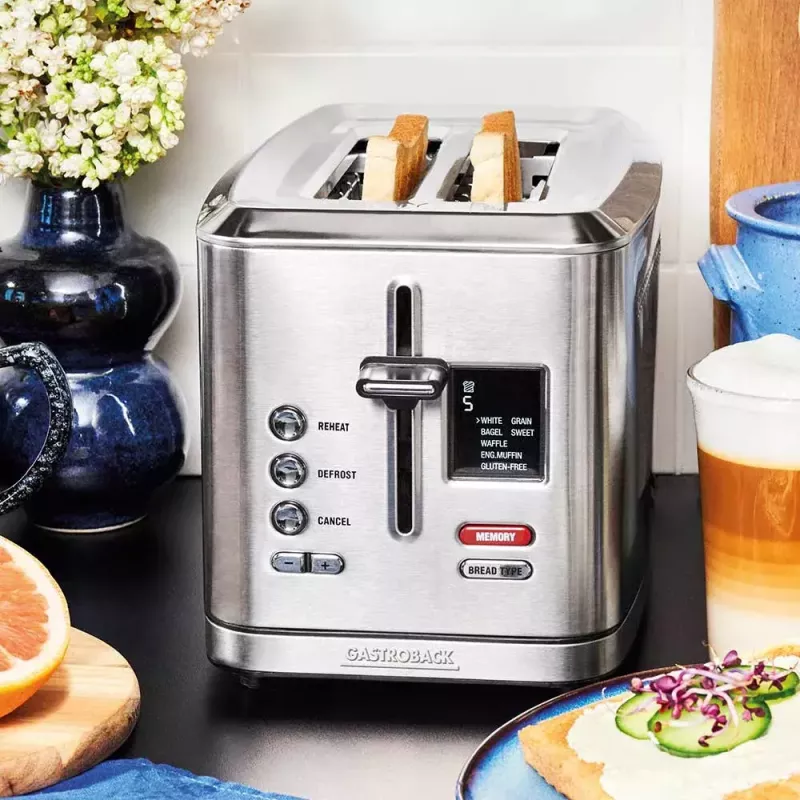 Gastroback Design Digital 2S Toaster 2 slices 950 W Stainless steel