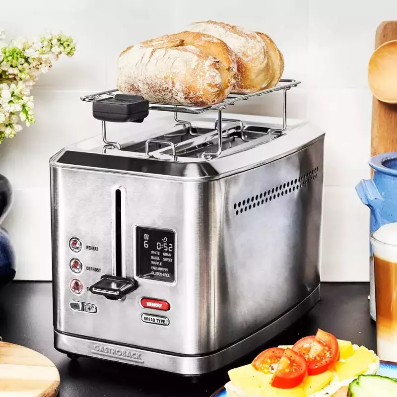 Gastroback Design Digital 2S Toaster 2 slices 950 W Stainless steel