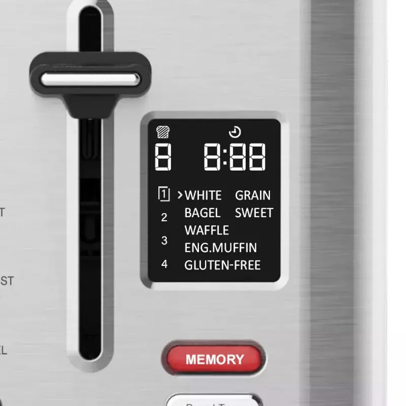 Gastroback Design Digital 2S Toaster 2 slices 950 W Stainless steel