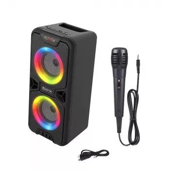 Portable Bluetooth speaker MANTA SPK816 — 30W RMS, Bluetooth 5.0, USB/SD/AUX, FM, 4h battery, Black