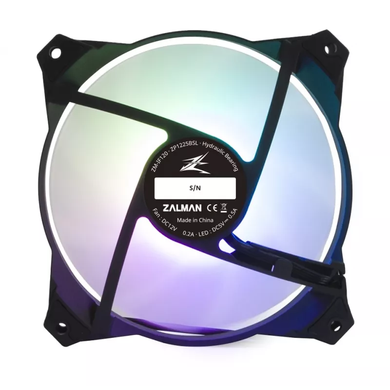 Zalman ZM-IF120 120mm Milky White aRGB Fan infinity effect 1.200 RPM 21.0dB A 55.2CFM Computer case 12 cm