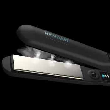 Straightening iron Revamp Progloss Steamcare ST-1600-EU Steam Black 3 m