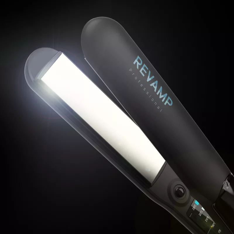 Straightening iron Revamp Progloss Steamcare ST-1600-EU Steam Black 3 m