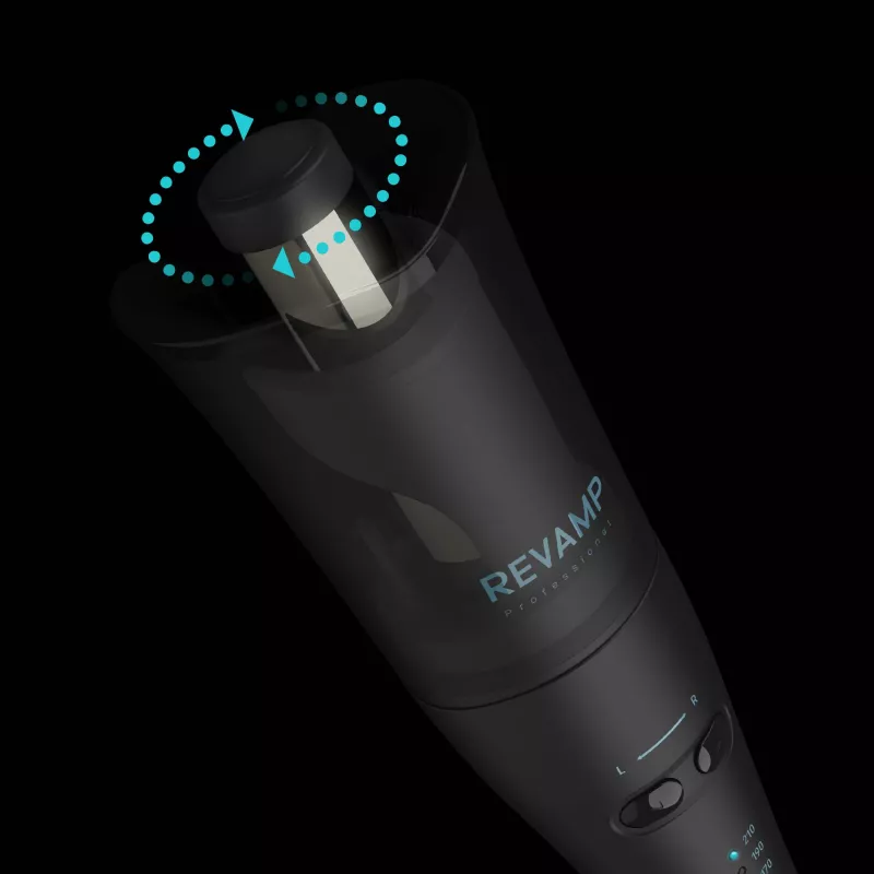 Revamp Progloss Hollywood Curl Automatic curling iron Warm Black 3 m