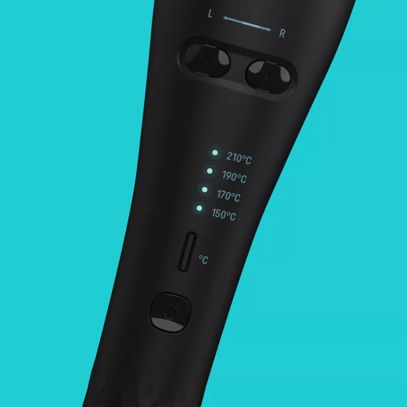 Revamp Progloss Hollywood Curl Automatic curling iron Warm Black 3 m