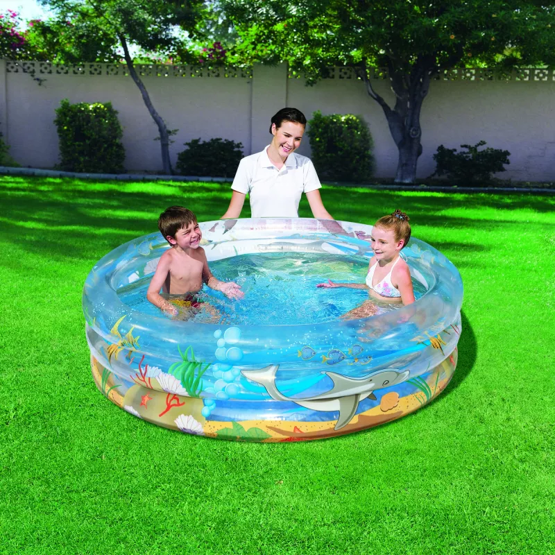Inflatable Pool Bestway Transparent Sea Life Pool Φ1.5m x H53cm