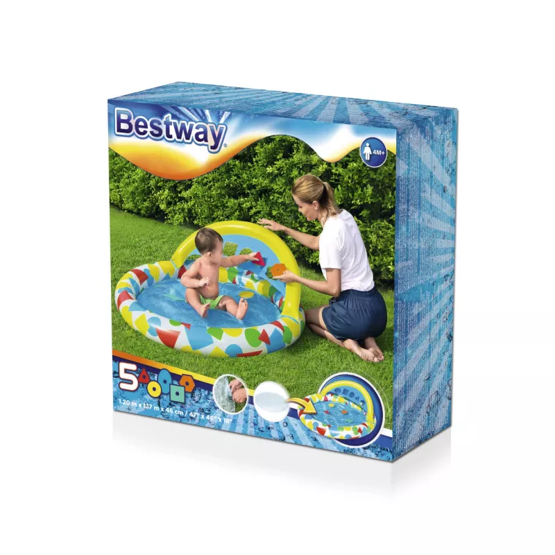 Inflatable pool Bestway 52378, dimensions 47 inch x 46 inch x 18 inch (inflatable backyard pool)