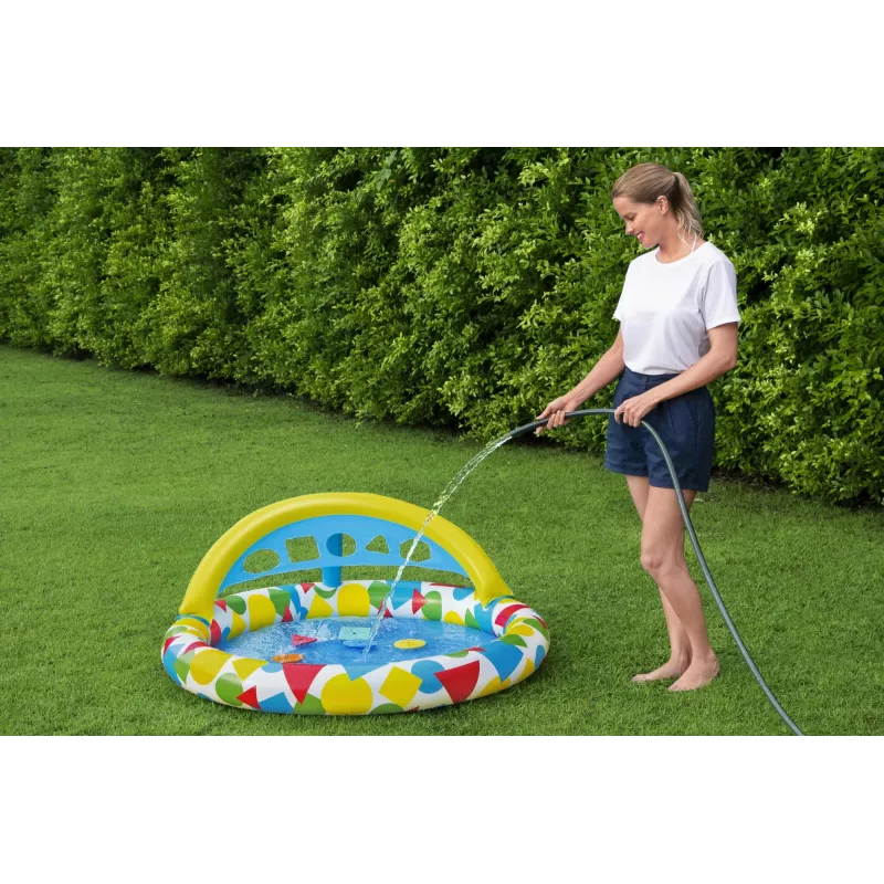 Inflatable pool Bestway 52378, dimensions 47 inch x 46 inch x 18 inch (inflatable backyard pool)