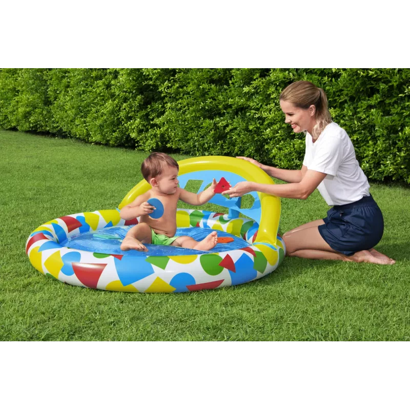 Inflatable pool Bestway 52378, dimensions 47 inch x 46 inch x 18 inch (inflatable backyard pool)