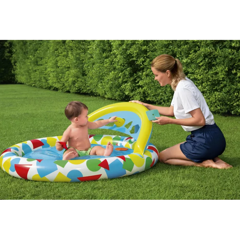 Inflatable pool Bestway 52378, dimensions 47 inch x 46 inch x 18 inch (inflatable backyard pool)