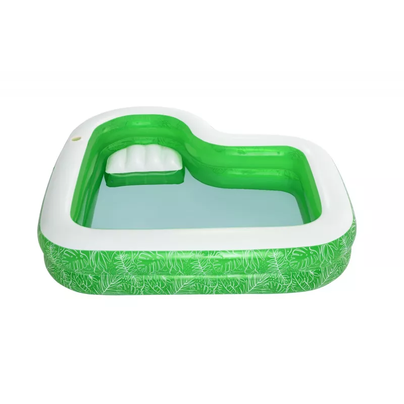 Bestway 7'7 inch x 7'7 inch x 20 inch/2.31m x 2.31m x 51cm Tropical Paradise Family Pool