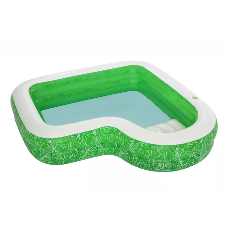 Bestway 7'7 inch x 7'7 inch x 20 inch/2.31m x 2.31m x 51cm Tropical Paradise Family Pool